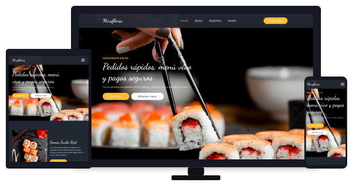 Miraflores Restaurante — pedidos online, menú vivo y pagos seguros
