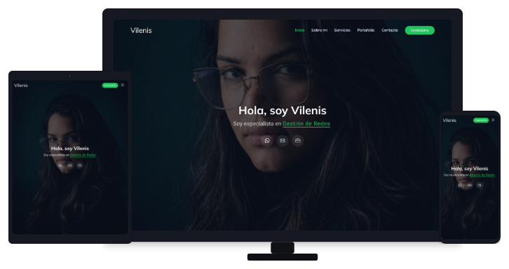 Sitio web Vilenis — marketing digital